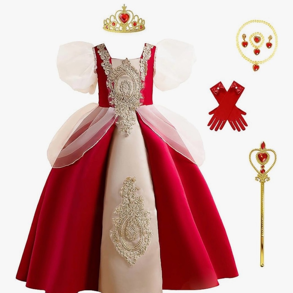 Princess queen of hearts costume